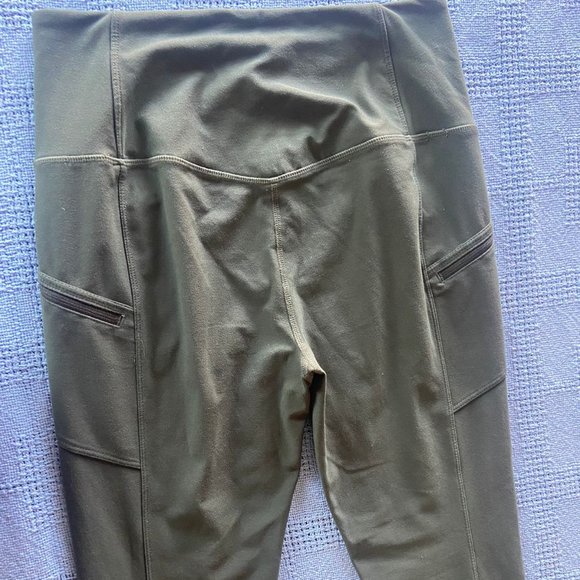 Olive Green Eddie Bauer Leggins Size Small - Picture 5 of 7